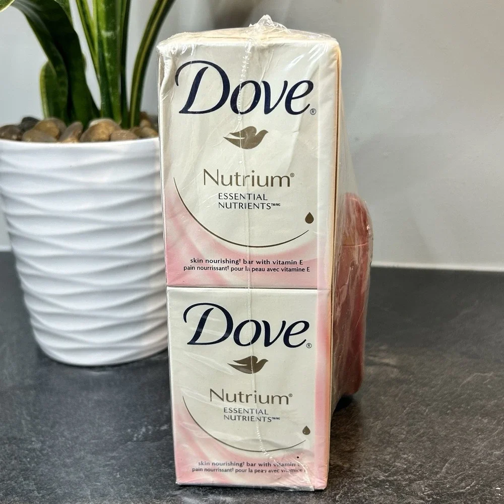 NEW Dove Nutrium Beauty Bar 6 Soap‎ Bars 1/4 Moisturizing Cream RETIRED